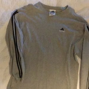 Grey Adidas long sleeve tee